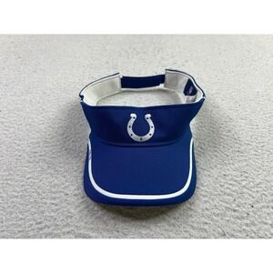 Indianapolis Colts Hat Visor Strap Back Mens One Size Blue NFL Football Reebok